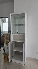 White Display Cabinet / Storage Rack - Preloved