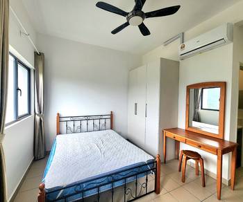 Kingfisher Inanam with Balcony 3 Rooms 2 Car Park Fully Furnished