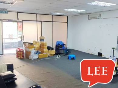 [ 1ST FLOOR ] prima tanjung office 1300sf | attach toilet | fettes -HK