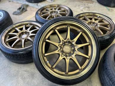 Sport rim second 17 Ce28 siap tayar myvi jazz waja