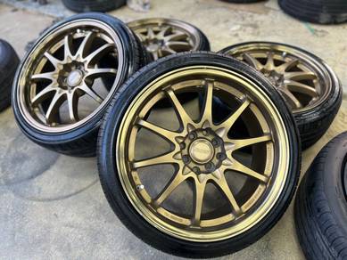 Sport rim second 17 Ce28 siap tayar myvi jazz waja