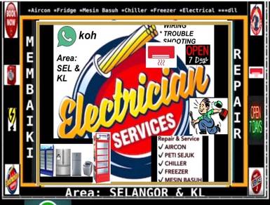 Repair MESIN BASUH Peti sejuk Ais SERVICE AIRCOND