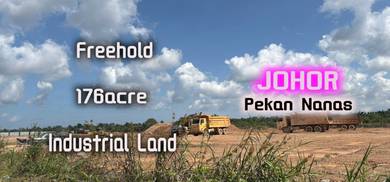Johor Pekan Nanas 176.82acre Freehold Light & Medium Industrial Land