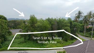 Tanah 5 Lot, Kg Tebing Tembah, Paka (Tepi Jalan Utama)