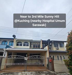 D/S Terrace Fully Furnished At 3rd Mile Nearby to SGH Kuching