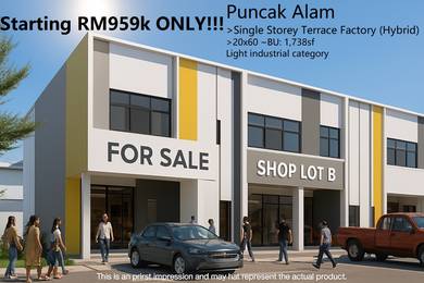New Project Light Industry! Puncak Alam Single Storey Factory For Sale