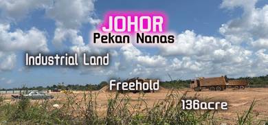 Johor Pekan Nanas 136.85acre Freehold Light & Medium Industrial Land