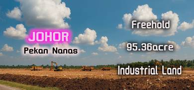 Johor Pekan Nanas 95.36acre Freehold Light & Medium Industrial Land