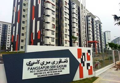 【❌NO 10% Down-Payment🔥】Seri Kasturi Apartment Setia Alam Freehold