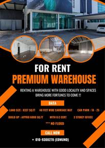 Last Unit Extended Cover Big Wheel Warehouse Kota Kinabalu For Rent
