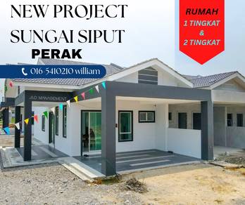 Perak@sungai siput Projek Baru / 1 & 2 Tingkat rumah Teres .