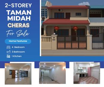 Taman Midah Cheras 2 Sty Terrace Freehold ✅ CF Renovated Gem, Invest
