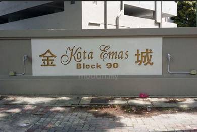 CHEAP BUY! Kota Emas 700sf PARTIALLY FURNISHED 1CP Jelutong Perak Lane