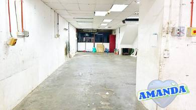 Double Storey Shoplot ｜Sg Dua Butterworth Partially Furnished for Rent