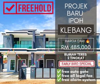 Perak@Ipoh klebang(freehold)2sty new project/Beside the klebang Aeon😘