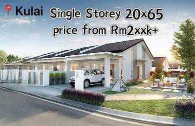 Johor kulai  single story terrace landed house