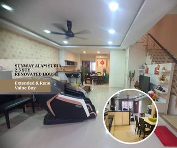 2.5 Sty Renovated & Extended, Sunway Alam Suria, Shah Alam, Cahaya SPK
