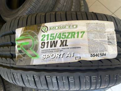 Tayar baru 215/45/17 ROVELO SPORT A1 TAHUN 25