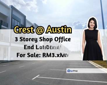 Emerald 2, Austin Crest, Johor Bahru, Johor, 3-Storey Shop Office