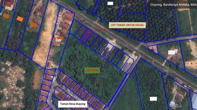 A bungalow land for sale in Duyong, Melaka