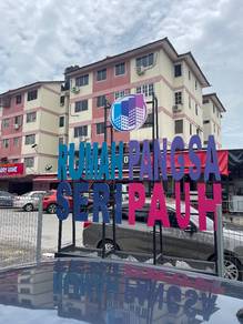 TINGKAT 1!!Rumah Pangsa Seri Pauh Depan MCD Perda