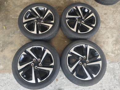 Rim second 16 alza baru siap tayar alza baru