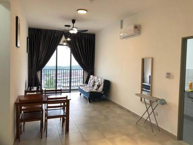 [Dual key] Amani Residence 2R2B 2CARPARK Puteri Puchong MRT LRT F/HOLD