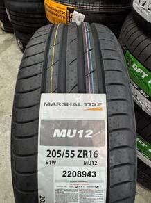 Tayar baru Marshal mu12 korea 205/55/16 2025