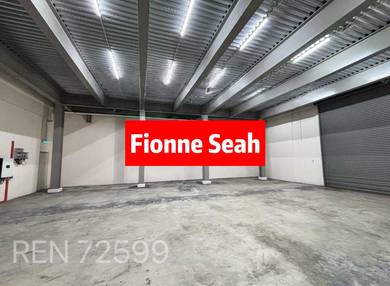 Juru IKS Semi-D Factory | 7,500sf B/U | 100A Power | 1 Ton Floor Load