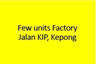 Corner Factory in Kepong Industrial Park (KIP), Sri Damansara Kepong