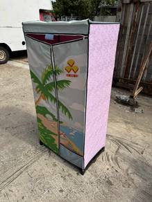 Fabric Almari Baju Kain Wardrobe Cupboard Closet