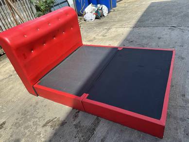 Katil Queen Bed Frame Divan Leather