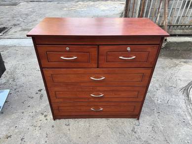 Solid 4 Tier Chest Drawer Laci Cabinet
