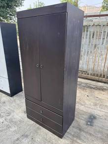 6ft Solid 2 Door Wardrobe Almari Baju Drawer