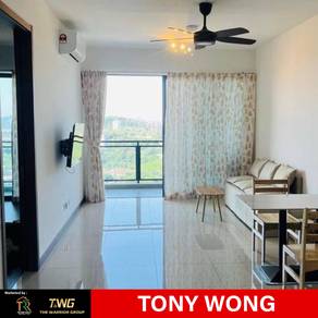 Jesselton Twin Tower Damai Iramanis Beside City Mall For Rent