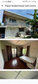 Papar landed house with rooms