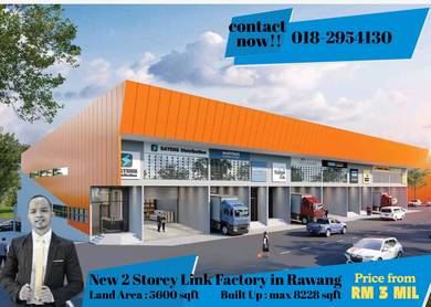 New 2 Storey Link factory at rawang