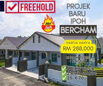 Ipoh@bercham,projek baru ( Rumah Setingkat freehold)  Hot sale🔥