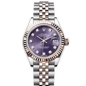 NEW Rolex Datejust 28mm Purple 10 Diamond 279171