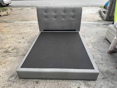 Fabric Katil Queen Bed Frame Divan