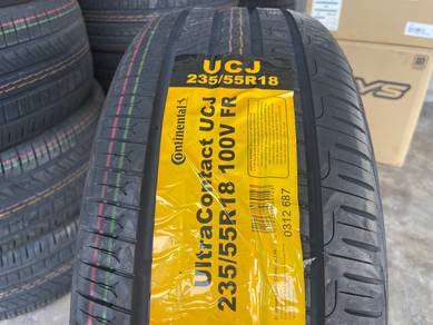 Tayar baru 235 55 18 Continental ucj tyre Alphard