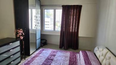 Partly Furnished Unit With Balcony Block A @ Putra Majestik Jln Ipoh
