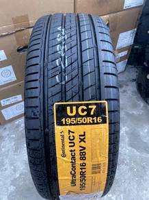 New tyre continental uc7 size 195/50/16 2025 new
