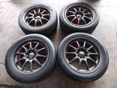 Rim 16inci VOLK CE28N Siap tayar MYVI ALZA VIOS