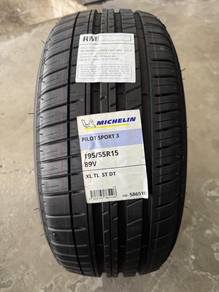 Tayar baru michelin ps3 size 195/55/15 2025 offer