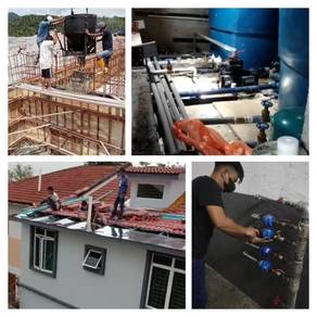 Plumbing plumber renovation and tukar cat rumah