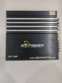 NT Power NT-1200 Car Amplifier 2 Channel 1200 Watt