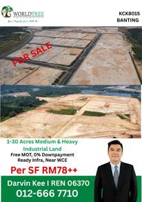 Banting Freehold Heavy Industrial Land For sale