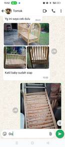 katil baby siap tilam