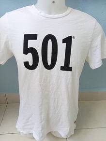 Baju levis 501 putih size S